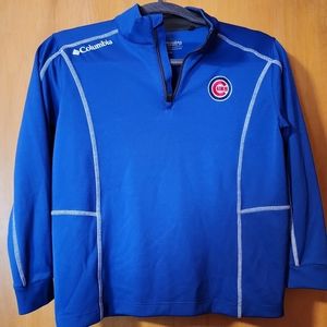 Youth size large Columbia Cubs 1/4 Shotgun Pullover